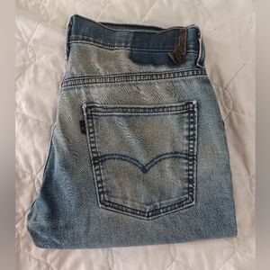 A Levi's 511 Rare Black R Tab Slim Straight Leg Denim Jeans